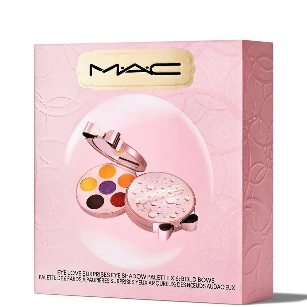 Last one! MAC 6 shadow palette BOLD BOWS NIB Limited Ed Eye Love Surprises gift